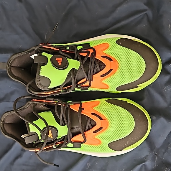 Worn once adidas basketball shoes. - Picture 1 of 3
